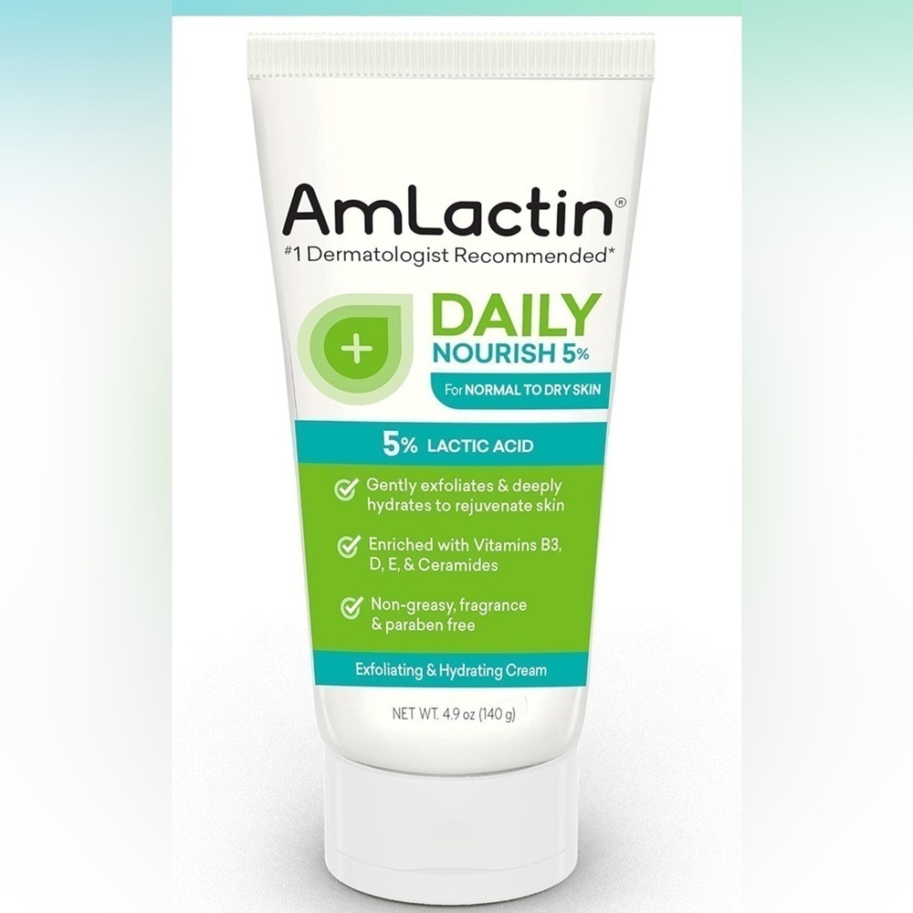 TWO Amlactin Daily Nourish 5% Lactic Acid Lotion - 4.9oz Each - Brand New Sealed